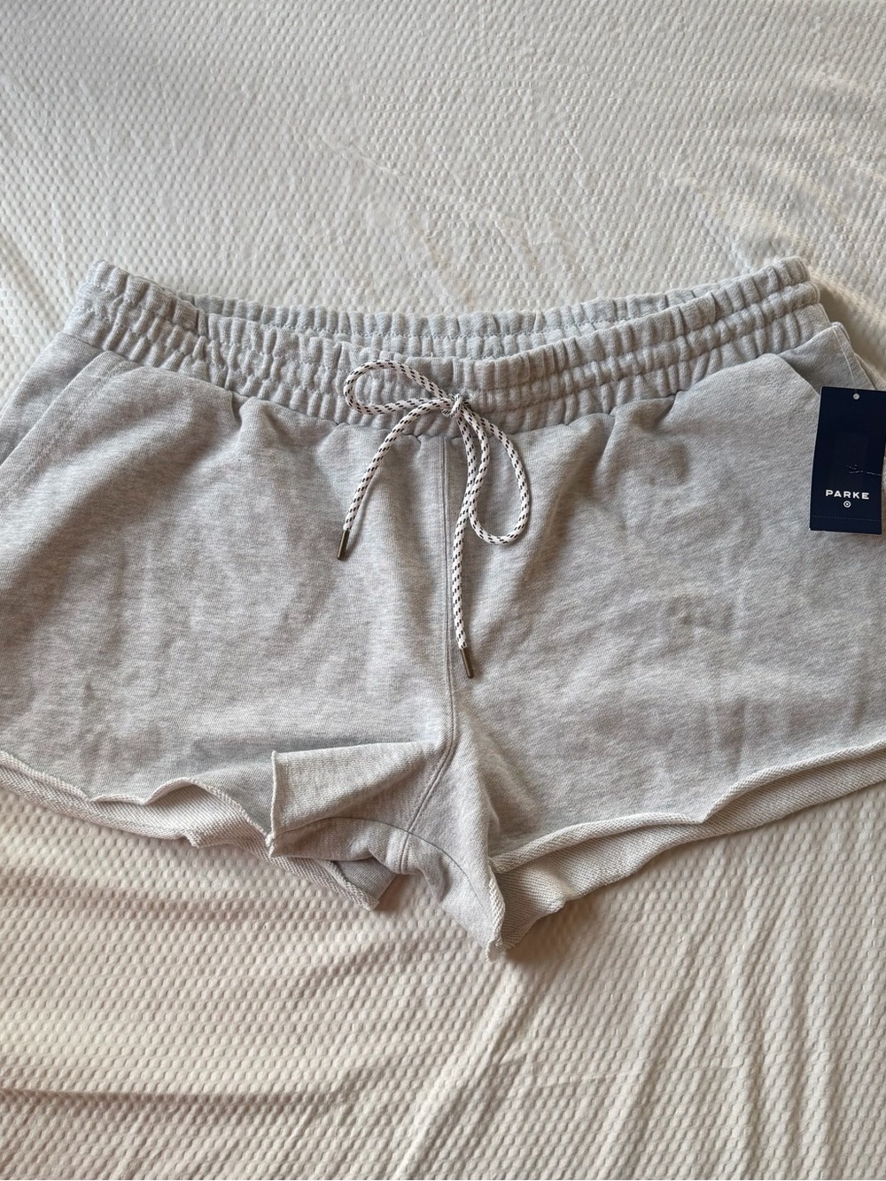 PARKE x Target Women's Light Gray Drawstring Lounge Shorts
